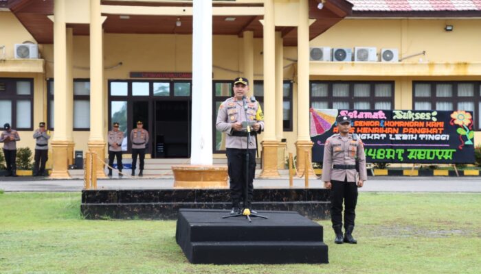 19 Personel Polres Abdya Naik Pangkat Satu Tingkat