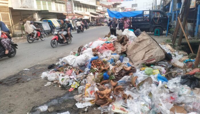 Tumpukan Sampah Timbulkan Bau Busuk DiKecamatan Galang