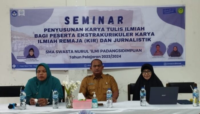 SMA Swasta Nurul ‘Ilmi P.Sidimpuan Dorong Siswa Lahirkan Karya Tulis