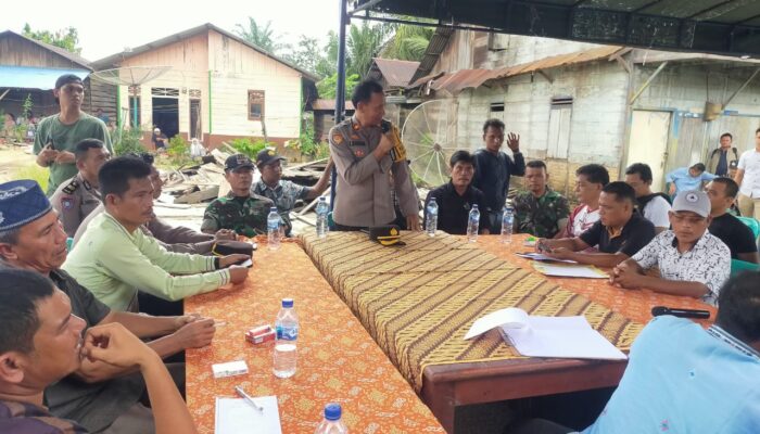 Polres Tapteng Mediasi Warga Dua Wilayah Bertikai