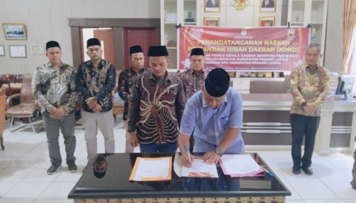 Sempat Tertunda, NPHD Pilkada Palas Ditandatangani