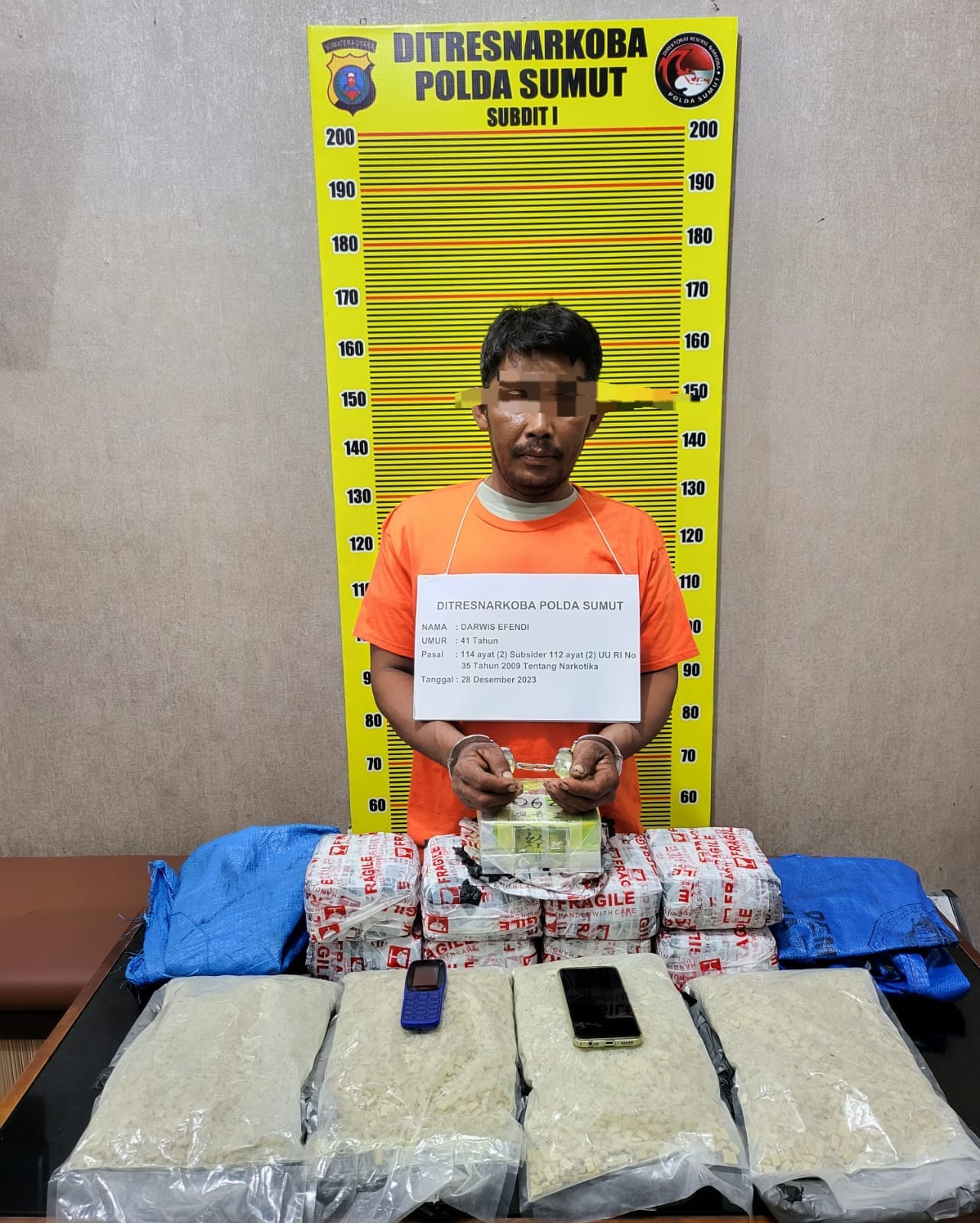 Polisi Ungkap Peredaran 9 Kg SS Dan 20 Ribu Pil Ekstasi