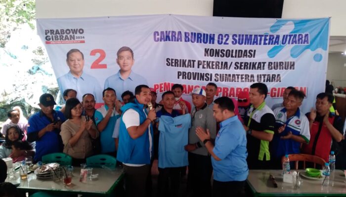 30 Serikat Buruh Satukan Sikap Menangkan Prabowo – Gibran Satu Putaran