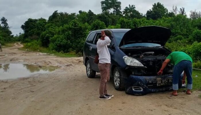 Meski Jalan Putus Pasca Banjir, GPM Di Kuala Baru Berlanjut