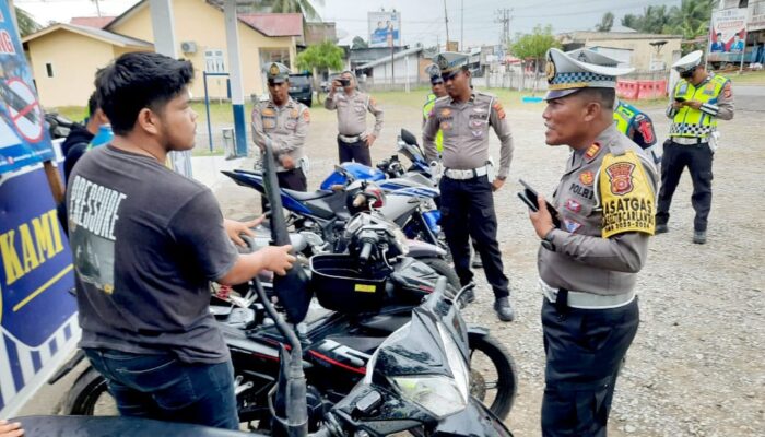 Polres Pijay Tertibkan Knalpot Brong
