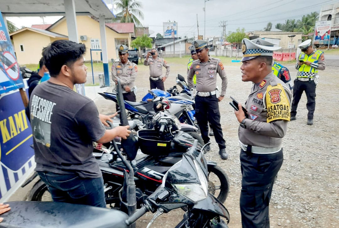 Polres Pijay Tertibkan Knalpot Brong