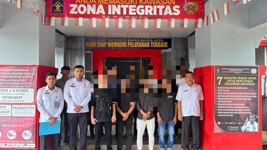 15 Klien Dari Rutan Banda Aceh Dan Jantho Bebas Melalui Program Reintegrasi