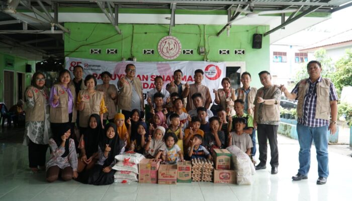 Paguyuban Sinarmas Sumut Berbagi Sembako Ke Panti Asuhan