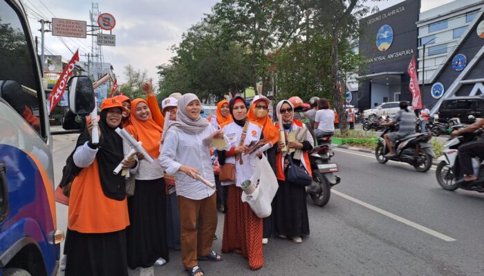 Bangun Kesadaran Politik, Alween Ong Bersamai Flashmob PKS Medan Area