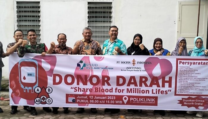Aksi Kemanusiaan Socfindo Bangun Bandar Gelar Donor Darah