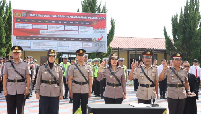 Kapolres Taput Pimpin Upacara Sertijab Wakapolres, Kasat Lantas Dan 2 Kapolsek