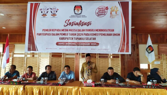 KPU Tapsel Ajak Media Sukseskan Pemilu 2024