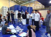 Pj Bupati Agara Pantau Akhir Pelipatan Surat Suara