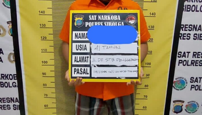 Polres Sibolga Ringkus Residivis Pemilik Sabu