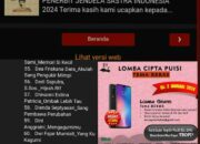Puisi Senja, Eddyanto Lolos LCPN 2024 JSI