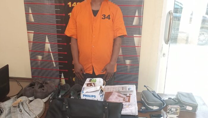 Polsek Stabat  Tangkap Pembobol Rumah Warga 
