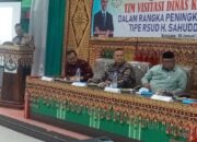 Tim Visitasi Provinsi Tingkatkan Type RSUD H. Sahudin