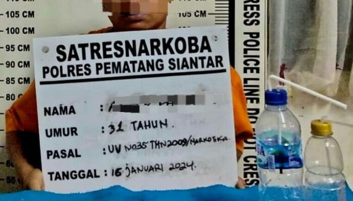 Polres P.Siantar Ringkus Penjual Dan Pemilik Sabu