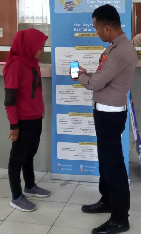 Polres P.Siantar Sosialisasi Pembayaran Pajak Melalui E-Signal