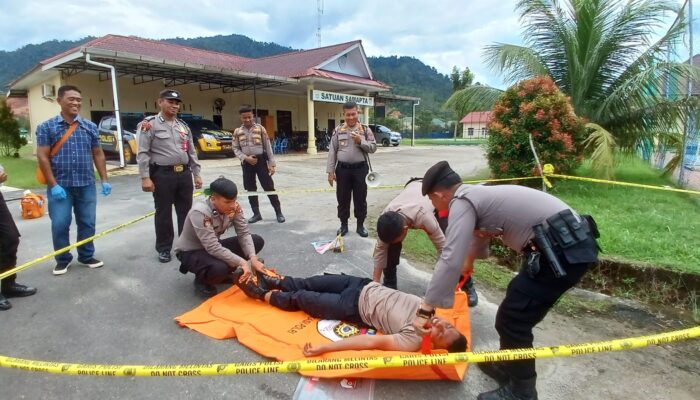 Personel Samapta dan Satuan Reskrim Polres Tapteng Gelar Pelatihan TPTKP