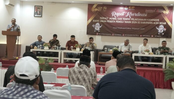 Aceh Besar Rakor Jadwal Kampaye Pemilu 2024