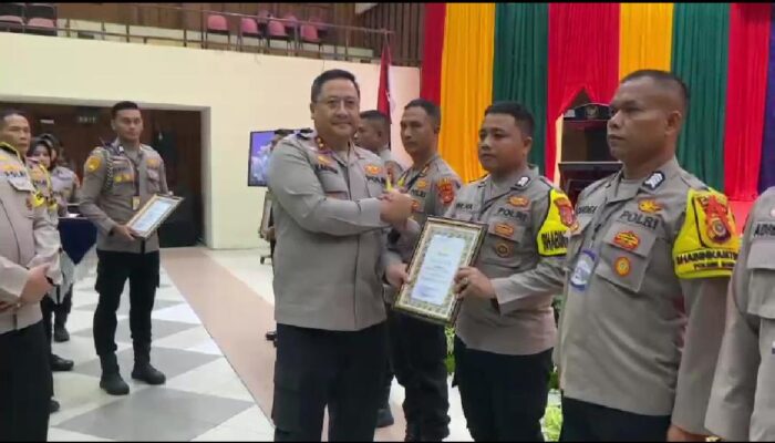 Personel Polres Abdya Bhabinkamtibmas Terbaik Satu Se-Aceh