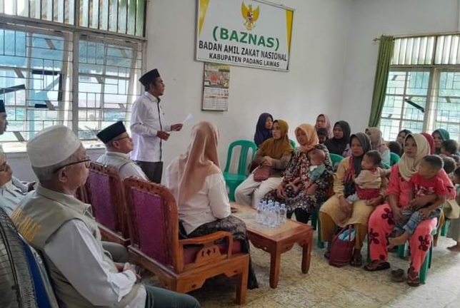 Baznas Palas Salurkan Bantuan Untuk Menurunkan Anak Berisiko Stunting