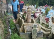 Limbah Bercampur Kotoran Manusia, Genangi Perkuburan Muslim Tingkat Lima Berastagi