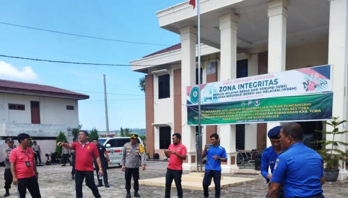 PN Balige Gelar Simulasi Pengendalian Huru Hara