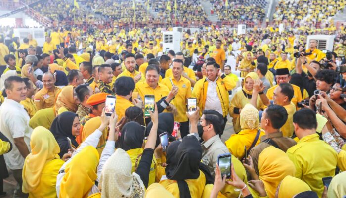 10.000 Masyarakat Hadiri Kumpul Rakyat Golkar, Ijeck-Airlangga Menangkan Prabowo Satu Putaran