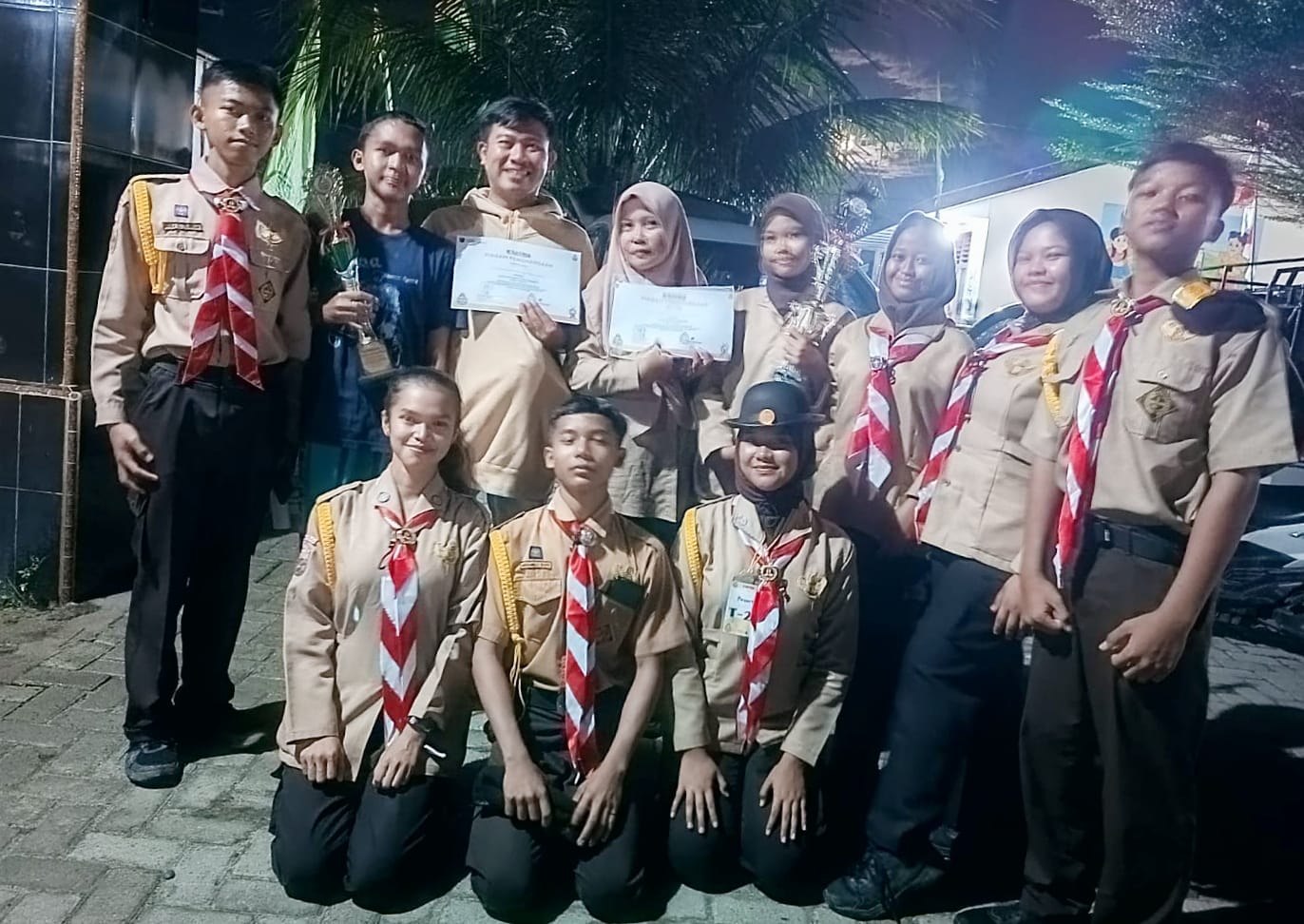 Pelajar SMKN 2 Sei Rampah Raih Prestasi Kepramukaan