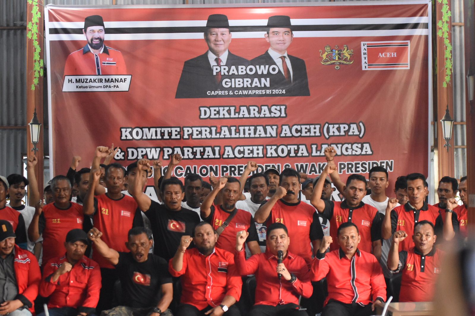KPA Dan PA Wilayah Langsa Deklarasi Dukungan Prabowo-Gibran