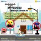 Flyer himbauan peduli bahaya listrik dalam pemasangan alat peraga kampanye PLN UID Sumatera Utara.