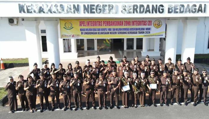 Kejari Sergai Apel Pembangunan Zona Integritas