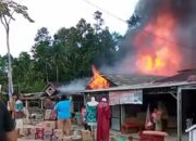 4 Rumah Terbakar Di Nias Utara
