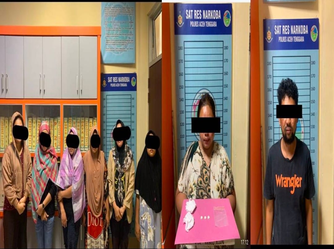 7 Wanita, 2 Pria Diduga Terlibat Kasus Narkotika Diamankan