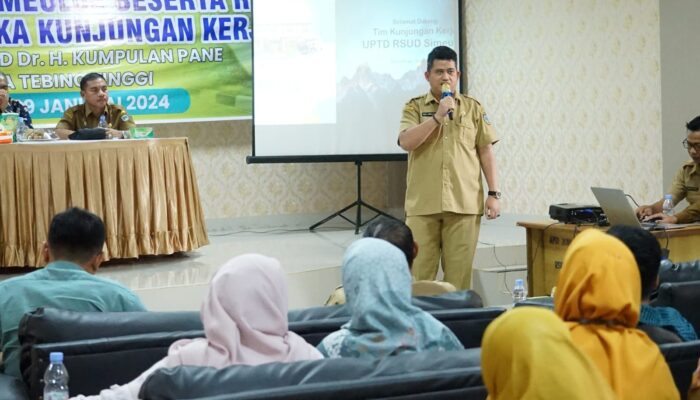Pj Sekda Kota Tebingtinggi Terima Tim RSUD Kabupaten Simeulue