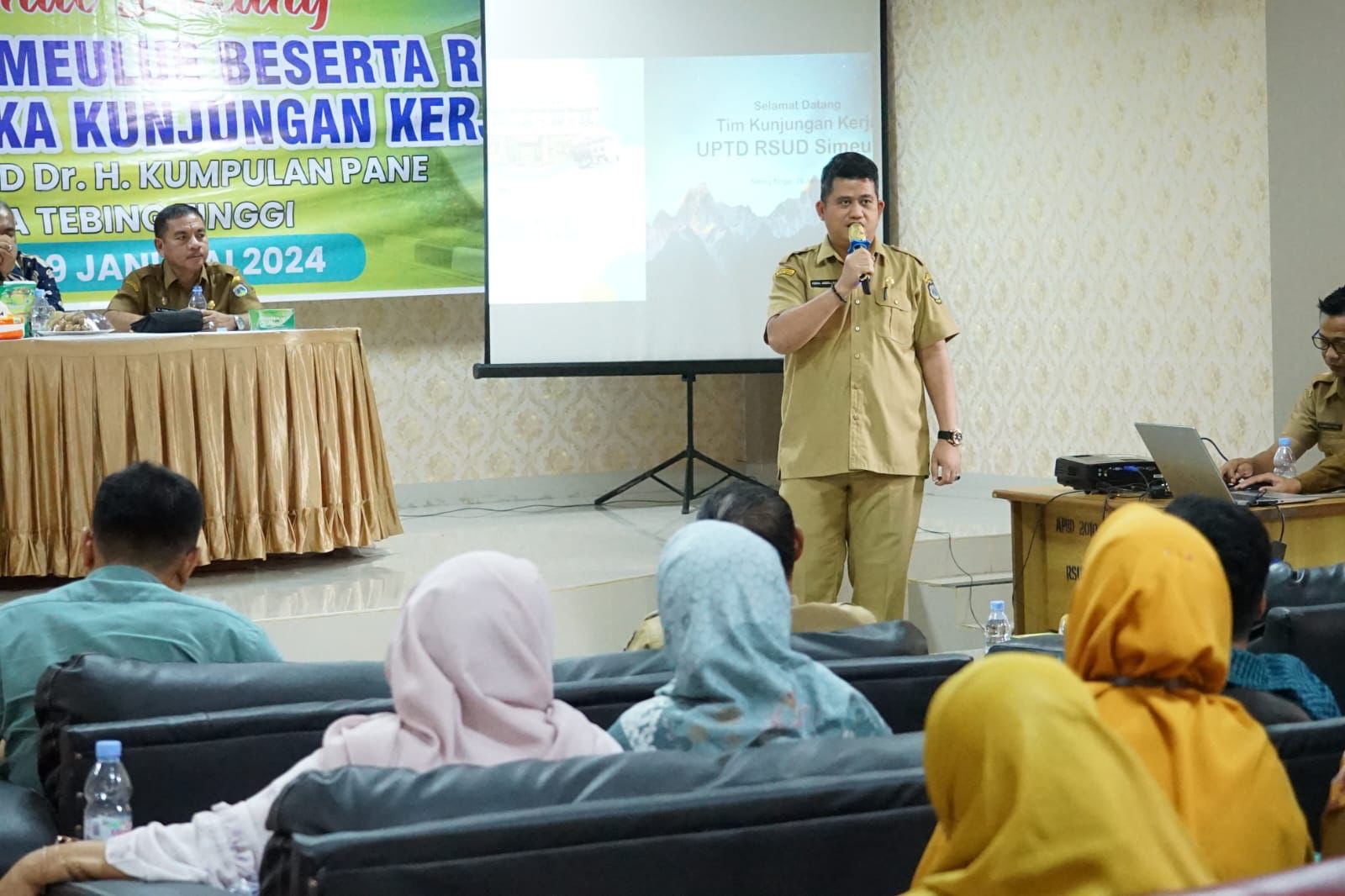 Pj Sekda Kota Tebingtinggi Terima Tim RSUD Kabupaten Simeulue
