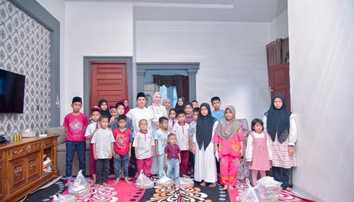 Memasuki Usia 40 Tahun, Ketua BPC HIPMI Palas Santuni Anak Yatim