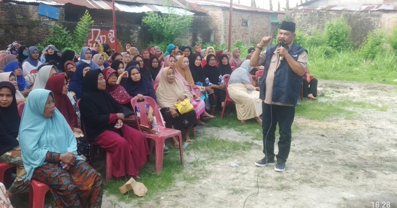 Penuh Keakraban, Rahudman Harahap Silaturahmi Dengan Ratusan Masyarakat Medan Tembung