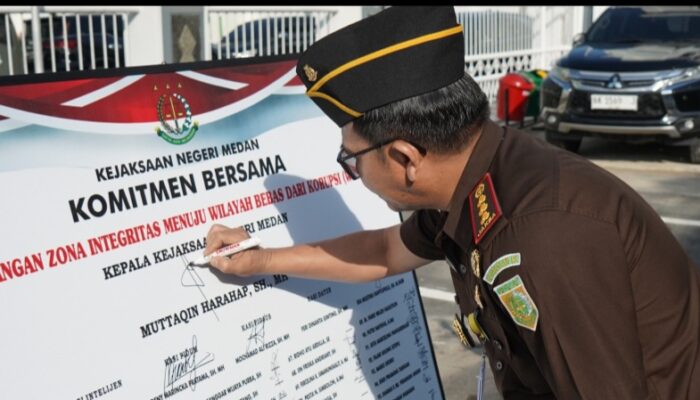 Kejari Medan Deklarasi Pencanangan Zona Integritas WBK WBBM