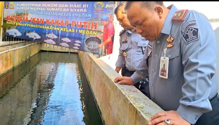 Lapas Medan Kembangkan Budidaya Kakap Putih