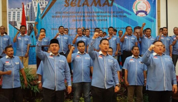 Bonapit Sumut Centre Dikukuhkan, Siap Dukung Bobby Maju Sebagai Cagubsu 2024-2029
