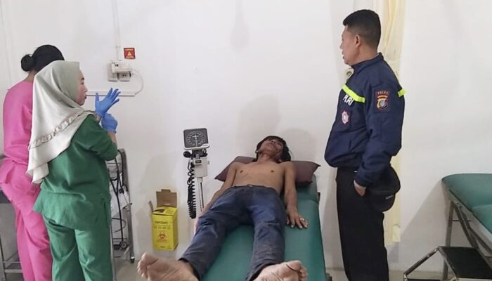 Habis Bensin, Satu Dari Dua Pelaku Curanmor Babak Belur Dihajar Massa