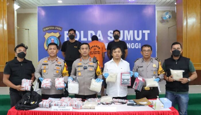 Polres Tebingtinggi Gagalkan Peredaran 10 Kg Sabu Dan 30 Ribu Ekstasi