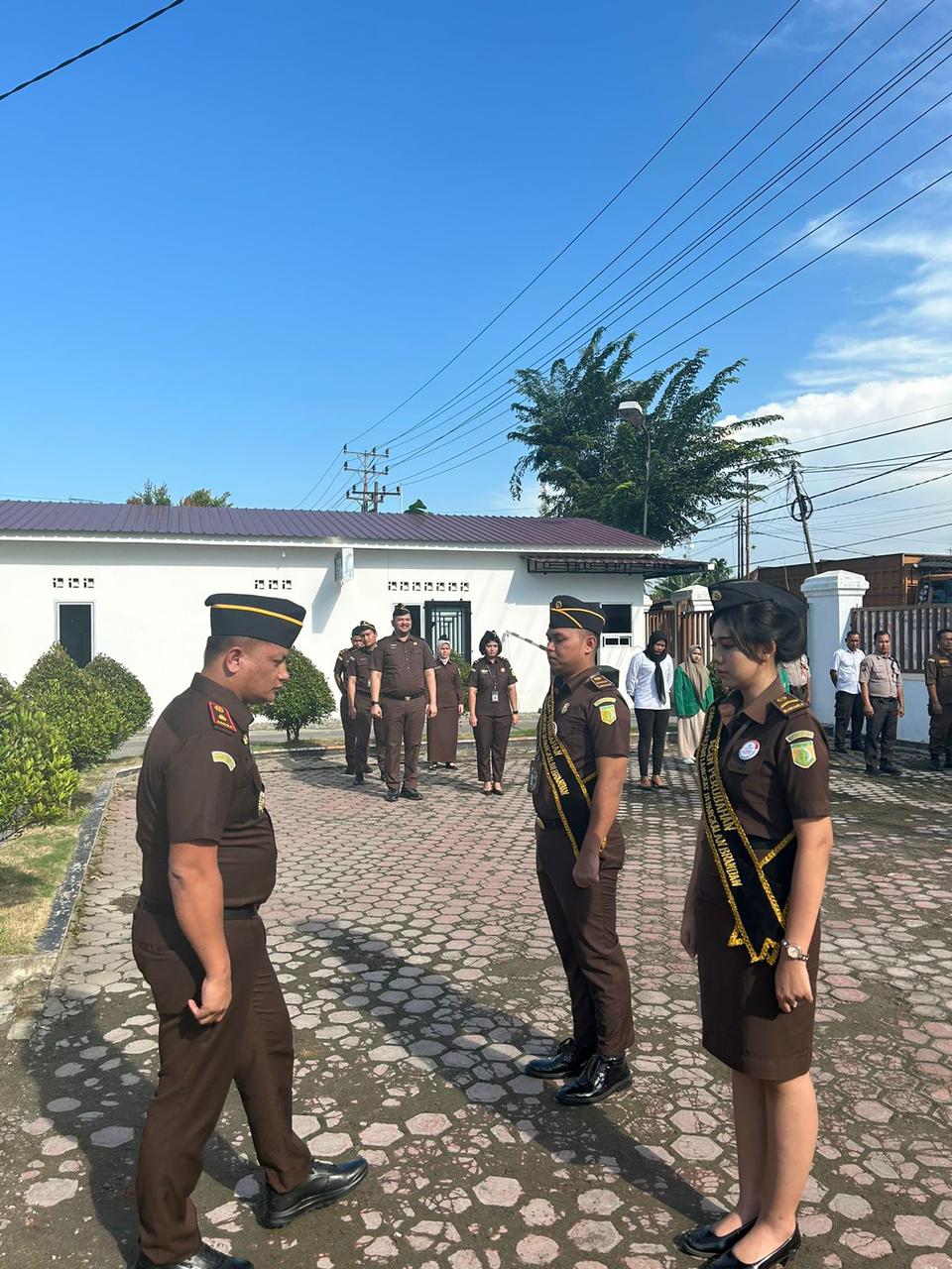 CABJARI Langkat di P. Brandan gelar Apel Deklarasi Bersama Pembangunan ZI. Waspada/Ist