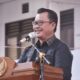 Plt. Wali Kota Gunungsitoli, Sowa'a Laoli, SE, M.Si pada acara syukuran tahun baru 2024 Pemko Gunungsitoli, Rabu (31/1). Waspada/Ist
