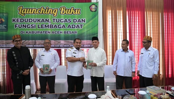 Aceh Besar Launching Buku Kedudukan Tugas Dan Fungsi Lembaga Adat