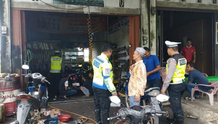 Tertibkan Jasa Pemasangan Knalpot Brong, Satlantas Datangi Sejumlah Bengkel