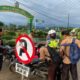 Polres Palas melakukan razia penertiban knalpot brong, puluhan kenderaan sepeda motor terjaring dan diamankan ke Mapolres Palas. (Waspada/Idaham Butar Butar)